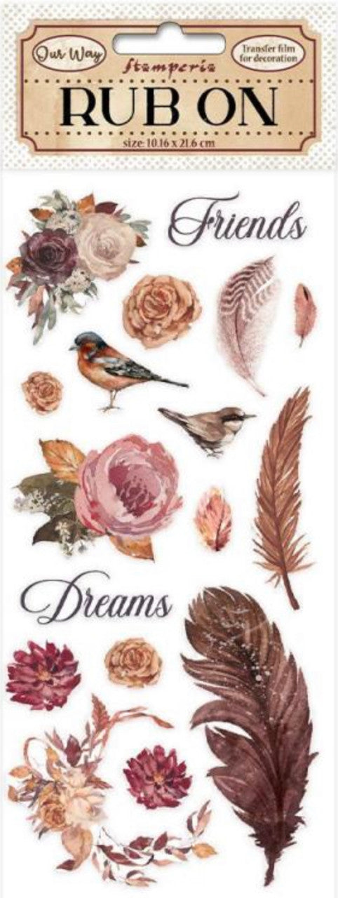 Stamperia Romantic Collection - Our Way Rub-Ons